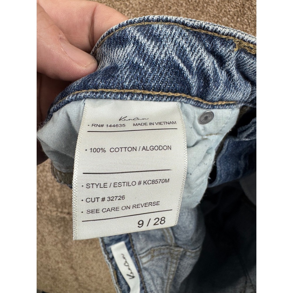 KanCan Relaxed Fit Distressed High Rise Jeans Medium Wash Size 9/28 NEW - Picture 14 of 16